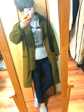 「バブアー女子」｜「アイテム（その他アウター）」を使った、ay1007さん（レディース・162cm）の春コーディネート