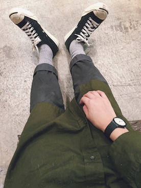 「MHL.」｜「アイテム（ワンピース/ドレス）」を使った、sakiさん（レディース・161cm）の冬コーディネート