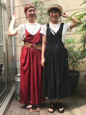 「mizuiroind（ミズイロインド）のアイテム」を使った、sakiさん（レディース・161cm）の夏コーディネート