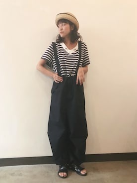 「mizuiroind（ミズイロインド）のアイテム」を使った、sakiさん（レディース・161cm）の夏コーディネート