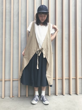 「napron（ナプロン）のアイテム」を使った、sakiさん（レディース・161cm）の夏コーディネート