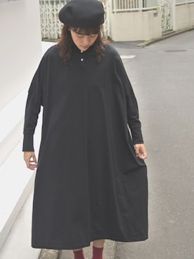 「アイテム（ハンチング/ベレー帽）」を使った、sakiさん（レディース・161cm）の秋コーディネート