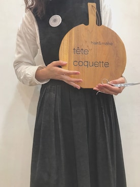 「MHL.」｜「アイテム（ワンピース/ドレス）」を使った、sakiさん（レディース・161cm）の秋コーディネート