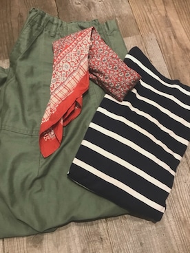 「ヒザデルパンツ」｜sakiさん（レディース・161cm）の夏コーディネート