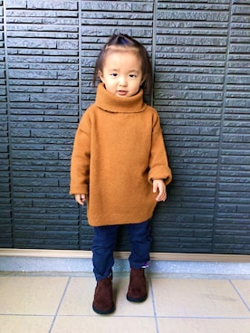 ®️9さん（キッズ・80cm）の冬コーディネート