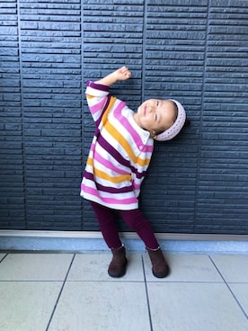 ®️9さん（キッズ・80cm）の冬コーディネート