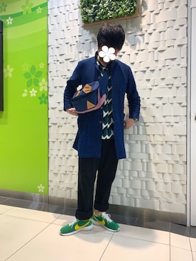 「チャイハネ（チャイハネ）のアイテム（その他アウター）」を使った、あちきとメイさん（メンズ・176cm）の春コーディネート