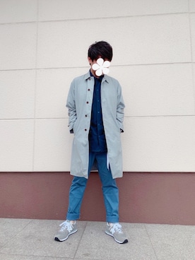 「semoh（セモー）のアイテム」を使った、あちきとメイさん（メンズ・176cm）の秋コーディネート