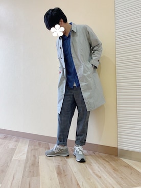 「semoh（セモー）のアイテム」を使った、あちきとメイさん（メンズ・176cm）の秋コーディネート