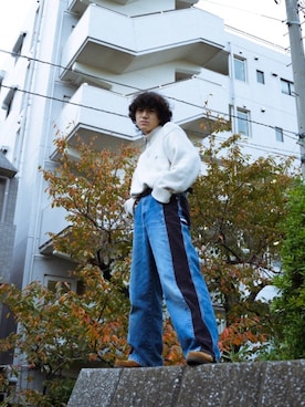 「TOMMY（トミー）のアイテム（パンツ）」を使った、haruさん（メンズ・162cm）の冬コーディネート