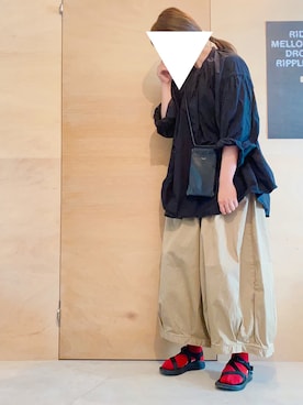 「ALLAND（オルランド）のアイテム」を使った、メトさん（レディース・155cm）の夏コーディネート