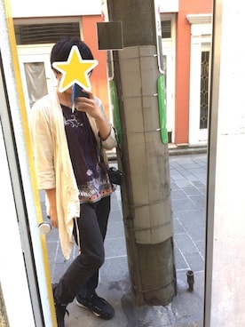 「チャイハネ（チャイハネ）のアイテム（カーディガン/ボレロ）」を使った、YUKIさん（メンズ・171cm）の春コーディネート