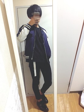 「wearhalloween2017」｜「アイテム（ブルゾン）」を使った、よしのさん（メンズ・170cm）の秋コーディネート