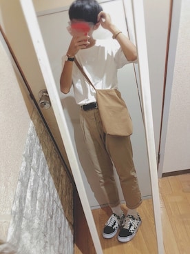 「アイテム（バングル/リストバンド）」を使った、よしのさん（メンズ・170cm・20代）の夏コーディネート