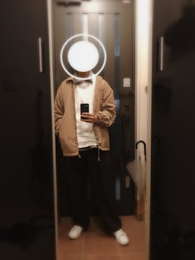 PRONさんの「【Youtuber JUN紹介アイテム】check halfzip PO / チェックハーフジップビッグトップス」を使ったコーディネート