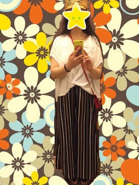 「ぽっちゃりコーデ」｜「アイテム（PC・スマホグッズ/家電）」を使った、yu-ra-riさん（レディース・165cm）の夏コーディネート