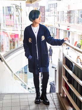 「VIRGOwearworks（ヴァルゴウェアワークス）のアイテム」を使った、KyoNさん（レディース・160cm）の春コーディネート