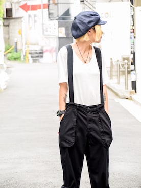 「VIRGOwearworks（ヴァルゴウェアワークス）のアイテム」を使った、KyoNさん（レディース・160cm）の夏コーディネート