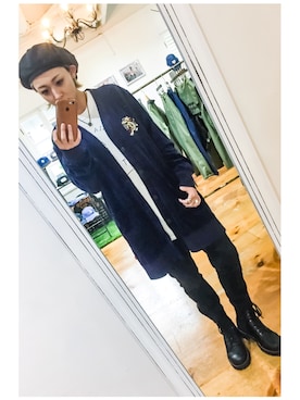 「VIRGOwearworks（ヴァルゴウェアワークス）のアイテム」を使った、KyoNさん（レディース・160cm）の秋コーディネート
