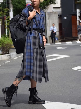 「VIRGOwearworks（ヴァルゴウェアワークス）のアイテム」を使った、KyoNさん（レディース・160cm）の秋コーディネート