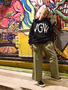 「VIRGOwearworks（ヴァルゴウェアワークス）のアイテム」を使った、KyoNさん（レディース・160cm）の冬コーディネート