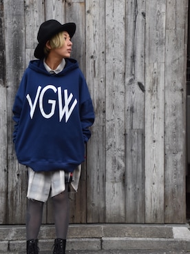 「VIRGOwearworks（ヴァルゴウェアワークス）のアイテム」を使った、KyoNさん（レディース・160cm）の冬コーディネート
