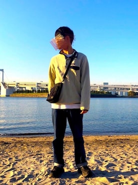 「ポーター」｜「アイテム（ジャケット/アウター）」を使った、GAKUTOさん（メンズ・172cm）の秋コーディネート