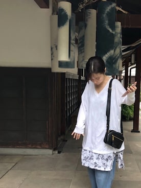 「Y's（ワイズ）のアイテム（ワンピース/ドレス）」を使った、YOUさん（レディース・155cm）の夏コーディネート
