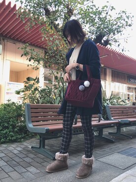 裏起毛 チェック柄スキニーパンツを使った人気ファッションコーディネート Wear