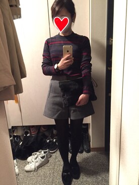 「At.COULEUR（アーテクルール）のアイテム」を使った、こげぱんさん（レディース・151cm）の秋コーディネート