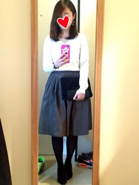 「At.COULEUR（アーテクルール）のアイテム」を使った、こげぱんさん（レディース・151cm）の冬コーディネート