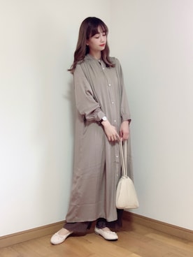 「しまむら（シマムラ）のアイテム（パンツ）」を使った、IKUさん（レディース・161cm）の春コーディネート