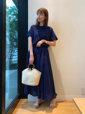「Daniel Wellington（ダニエルウェリントン）のDaniel Wellington　CLASSIC BRISTOL（アナログ腕時計）」を使った、IKUさん（レディース・161cm）の春コーディネート