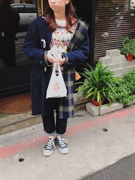 「CONVERSE（コンバース）のconverse（コンバース） ALL STAR OX（オールスターOX）（スニーカー）」を使った、テンテンさん（レディース・159cm）の春コーディネート