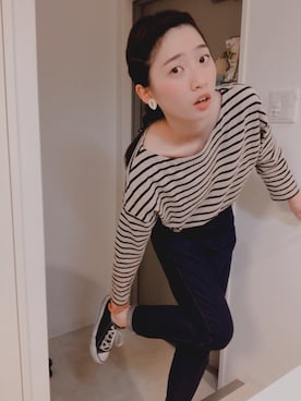 「CONVERSE（コンバース）のconverse（コンバース） ALL STAR OX（オールスターOX）（スニーカー）」を使った、テンテンさん（レディース・159cm）の春コーディネート