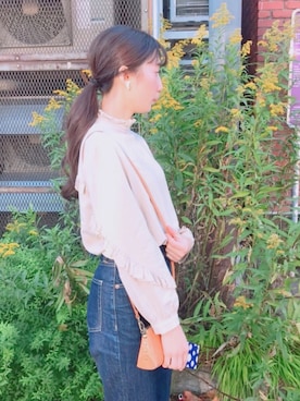 「アイテム（ローファー）」を使った、テンテンさん（レディース・159cm・10代）の秋コーディネート