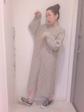 「CONVERSE（コンバース）のconverse（コンバース） ALL STAR OX（オールスターOX）（スニーカー）」を使った、テンテンさん（レディース・159cm）の秋コーディネート