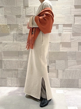 廣木真梨亜さん（レディース・158cm）の冬コーディネート