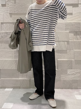 廣木真梨亜さん(レディース・158cm)の冬コーディネート