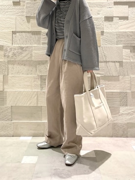 廣木真梨亜さん（レディース・158cm）の冬コーディネート