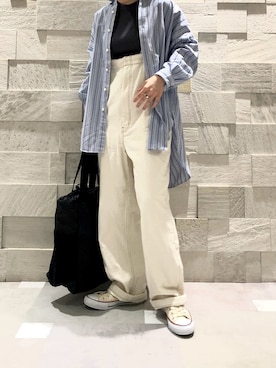 廣木真梨亜さん（レディース・158cm）の冬コーディネート