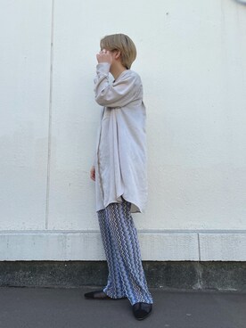 廣木真梨亜さん(レディース・158cm)の春コーディネート