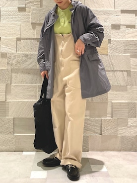 「Scye（サイ）のアイテム」を使った、廣木真梨亜さん（レディース・158cm）の春コーディネート
