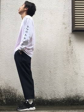 「FLAGSTUFF（フラグスタフ）のアイテム（レッグウェア）」を使った、あっくんさん（メンズ・171cm）の春コーディネート