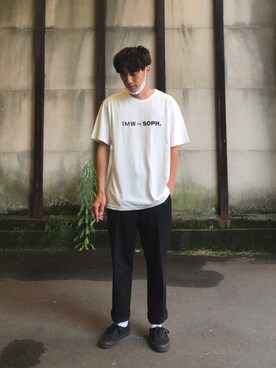 「THE CONVENI（ザ・コンビニ）のアイテム」を使った、あっくんさん（メンズ・171cm）の夏コーディネート