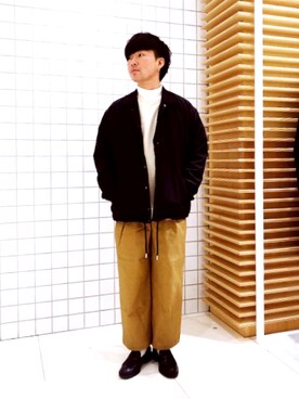 「ペールトーン」｜「アイテム（その他アウター）」を使った、しょーたさん（メンズ・170cm）の冬コーディネート