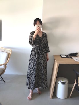 ペイズリーvネック前開きワンピース を使った人気ファッションコーディネート Wear