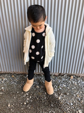 「スキップランド（スキップランド）のアイテム」を使った、みなむしこさん（キッズ・90cm）の春コーディネート