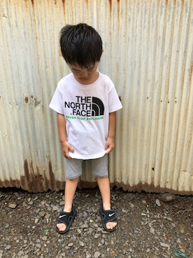 「Moujonjon（ムージョンジョン）のアイテム（その他パンツ）」を使った、みなむしこさん（キッズ・90cm）の秋コーディネート