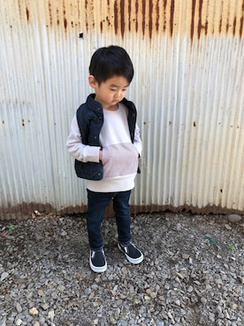 みなむしこさん（キッズ・90cm）の冬コーディネート